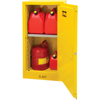 Armoire pour produits inflammables, 16 gal., 1 Porte(s), 23" La x 44" h x 18" p Equipex