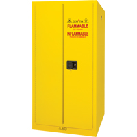 Flammable Storage Cabinet, 60 gal., 2 Door, 34" W x 65" H x 34" D Equipex