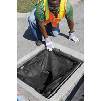 Square Ultra-Drain Guard&reg; Catch Basin Insert with Overflow Port, Oil & Sediment, 16" - 28" L x 20" - 36" W Equipex