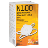 Respirateur contre les particules, N100, Certifi&eacute; NIOSH, Moyen/grand Equipex