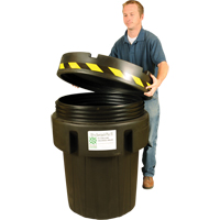Ultra-Recycled Overpack&reg; Salvage Drum, 95 gal., Stationary Equipex