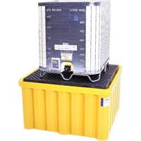 Ultra-IBC Spill Pallet&reg; with Drain, 400 US gal. Spill Capacity, 58.75" x 58.75" x 33" Equipex