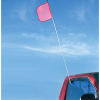 Safety Whip&reg; Light-Duty Whips, Window Mount, 5' High, Orange Equipex