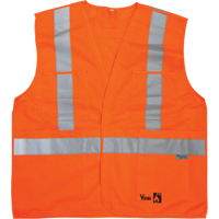 Vestes de s&eacute;curit&eacute; ignifug&eacute;es, Orange haute visibilit&eacute;, Moyen/Petit, Polyester Equipex
