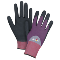 Gants enduits de premi&egrave;re qualit&eacute; ZX-2, 10/T-Grand, R&ecirc;vetement Nitrile/Mousse de nitrile, Calibre 18, Enveloppe en Nylon Equipex