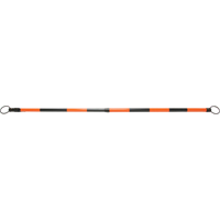 Barre pour c&ocirc;ne de circulation r&eacute;tractable, Longueur d&eacute;ploy&eacute;e de 7' 5'', Noir/Orange Equipex