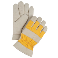 Premium Winter-Lined Work Gloves, Medium, Grain Pigskin Palm, Foam Fleece Inner Lining Equipex