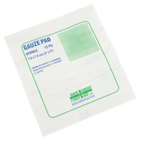 Gaze, Tampon, 3" lo x 3" la, St&eacute;rile, Dispositif m&eacute;dical Classe 1 Equipex