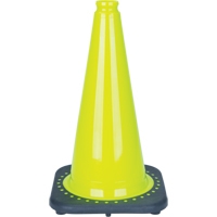 C&ocirc;ne de signalisation de premi&egrave;re qualit&eacute;, 18", Vert lime Equipex