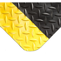 Tapis Smart No 497, Losange, 4' x 10' x 1", Noir/Jaune, PVC/Ur&eacute;thane Equipex