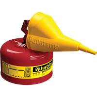 Safety Cans, Type I, Steel, 1 US gal., Red, FM Approved/UL/ULC Listed Equipex