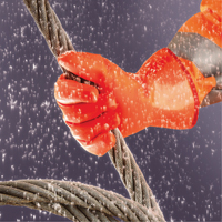 Gants Polar Grip 23-700, 9/Grand, R&ecirc;vetement PVC, Enveloppe en Nylon Equipex