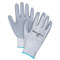 Gants &eacute;lastiques sans coutures r&eacute;sistants &agrave; la coupe, Taille T-Grand/10, Calibre 13, Rev&ecirc;tement Nitrile, Enveloppe en PEHP, ANSI/ISEA 105 niveau 2/EN 388 niveau 3 Equipex