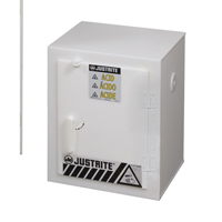 Armoires solides en poly&eacute;thyl&egrave;ne pour acides, 6 x 0,66043 gal., 17" x 22" x 17" Equipex