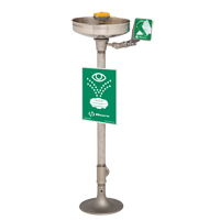 Axion&reg; Eye/Face Wash Station, Pedestal Installation, Stainless Steel Bowl Equipex
