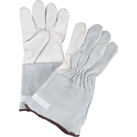 Standard-Duty Snug Wrist Work Gloves, Small, Goat Grain Palm Equipex