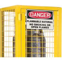 CSA-Compliant Gas Cylinder Safety Cabinet, 2 Cylinder Capacity, 17" W x 17" D x 69" H, Yellow Equipex