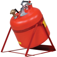 Laboratory Safety Can with Faucet, Type I, Steel, 5 US gal., Red, FM Approved Equipex