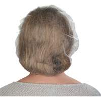 Bonnets bouffants non tiss&eacute;s, Polypropyl&egrave;ne, 21"/Grand, Blanc Equipex