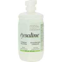 Saline Eyewash Bottles, Full Bottle, 16 oz. Equipex