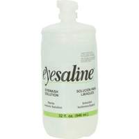 Saline Eyewash Bottles, Full Bottle, 32 oz. Equipex