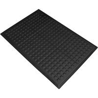 Tapis antifatigue Connect No 502 Rejuvenator pour poste de travail simple, Polyur&eacute;thane, 2' la c, 3' lo, 5/8" &eacute;paisseur, Noir Equipex