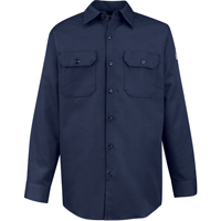 Flame-Resistant Work Shirts, Small, Navy Blue Equipex