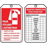 Safety Tags, Cardstock, 3-1/8" W x 5-7/8" H, French Equipex
