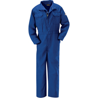 Flame-Resistant Premium Coveralls, Size 38, Royal Blue, 5.1 cal/cm² Equipex