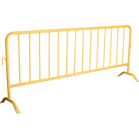 Portable Barrier, Interlocking, 102" L x 40" H, Yellow Equipex