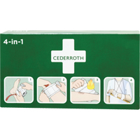 Coagulant 4-dans-1 cederroth, 9" lo x 5-1/2" la Equipex