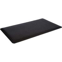 Tapis de style plateforme WD, Losange, 4' x 12' x 5/8", Noir, &eacute;ponge Equipex