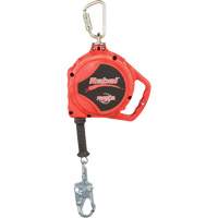 Cordage de s&eacute;curit&eacute; autor&eacute;tractable Rebel, 33', Acier galvanis&eacute;, Pivotant Equipex