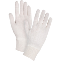 Mediumweight Inspection Gloves, Poly/Cotton, Knit Wrist Cuff, Ladies Equipex