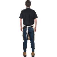 Apron, Cotton, 36" L x 29" W, Natural Equipex