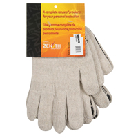 Heavyweight Dotted String Knit Gloves, Poly/Cotton, Single Sided, 7 Gauge, Large Equipex