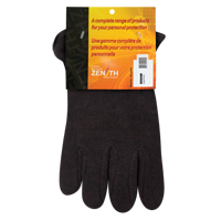 Jersey Gloves, Large, Brown, Red Fleece, Slip-On Equipex