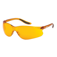 Z500 Series Safety Glasses, Orange Lens, Anti-Scratch, ANSI Z87+/Meets/Exceeds CSA Z94.3 Equipex