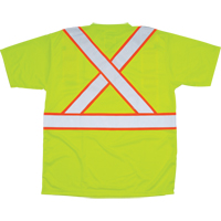 CSA Compliant T-Shirt, Polyester, Large, High Visibility Lime-Yellow Equipex