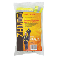 Standard-Duty Safety Harness, High Visibility Lime-Yellow, Silver Reflective Colour, Medium Equipex