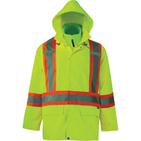 Vestes de s&eacute;curit&eacute; 3 en 1 Journeyman, Polyester, Jaune lime haute visibilit&eacute;, Petit Equipex