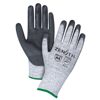 Gants &eacute;lastiques sans coutures r&eacute;sistants &agrave; la coupe, Taille Moyen/8, Calibre 13, Rev&ecirc;tement Polyur&eacute;thane, Enveloppe en PEHP, ANSI/ISEA 105 niveau 4/EN 388 niveau 5 Equipex