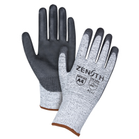 Seamless Stretch Cut-Resistant Gloves, Size Large/9, 13 Gauge, Polyurethane Coated, HPPE Shell, ANSI/ISEA 105 Level 4/EN 388 Level 5 Equipex