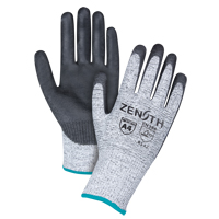 Gants &eacute;lastiques sans coutures r&eacute;sistants &agrave; la coupe, Taille T-Grand/10, Calibre 13, Rev&ecirc;tement Polyur&eacute;thane, Enveloppe en PEHP, ANSI/ISEA 105 niveau 4/EN 388 niveau 5 Equipex