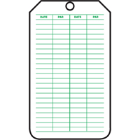 &eacute;tiquettes de s&eacute;curit&eacute; d'inspection et de contr&ocirc;le de l'&eacute;tat de l'&eacute;quipement, Papier cartonn&eacute;, 3-1/8" la x 5-7/8" h, Français Equipex