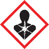 GHS Pictogram Labels, Paper, Roll, 2" L x 2" W Equipex