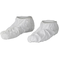 KleenGuard A40 Shoe Covers, Medium, Vinyl, White Equipex