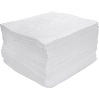 Premium Meltblown Sorbent Pads, Oil Only, 15" x 17", 30 gal. Absorbancy Equipex