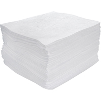 Premium Meltblown Sorbent Pads, Oil Only, 15" x 17", 25 gal. Absorbancy Equipex