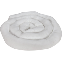 Remblais tubulaire absorbant, Huile seulement, Absorption 45 gal., 3" la x 10' lo, Pqt de 10 Equipex